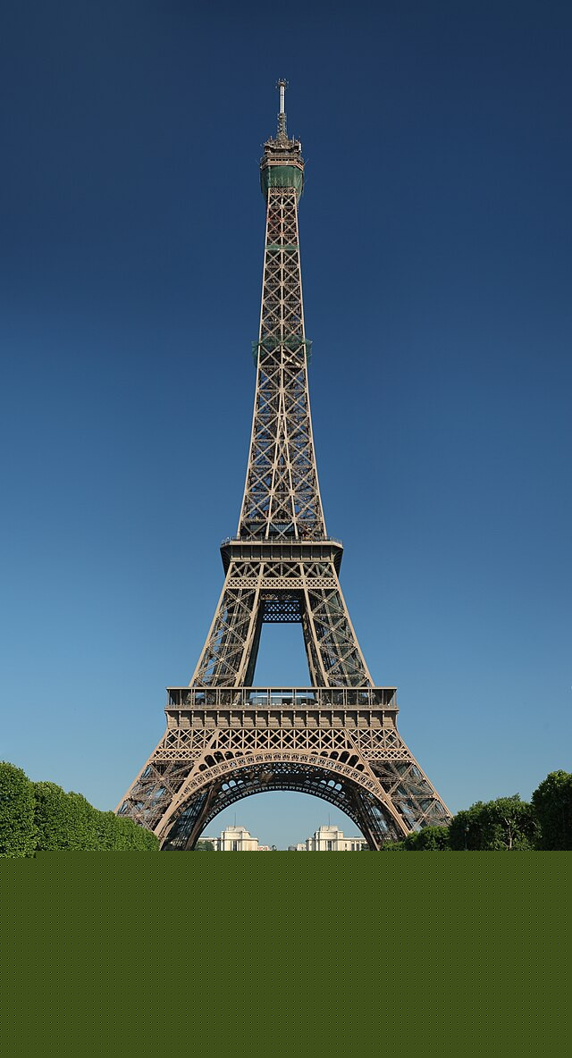 Eiffel Tower in Paris at night, a Level 1 travel destination with normal precautions