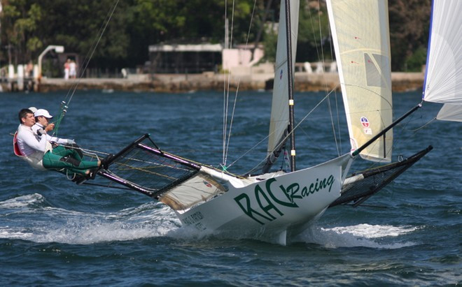 Sailboat sailing fast