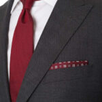 Close-up shot of a suit