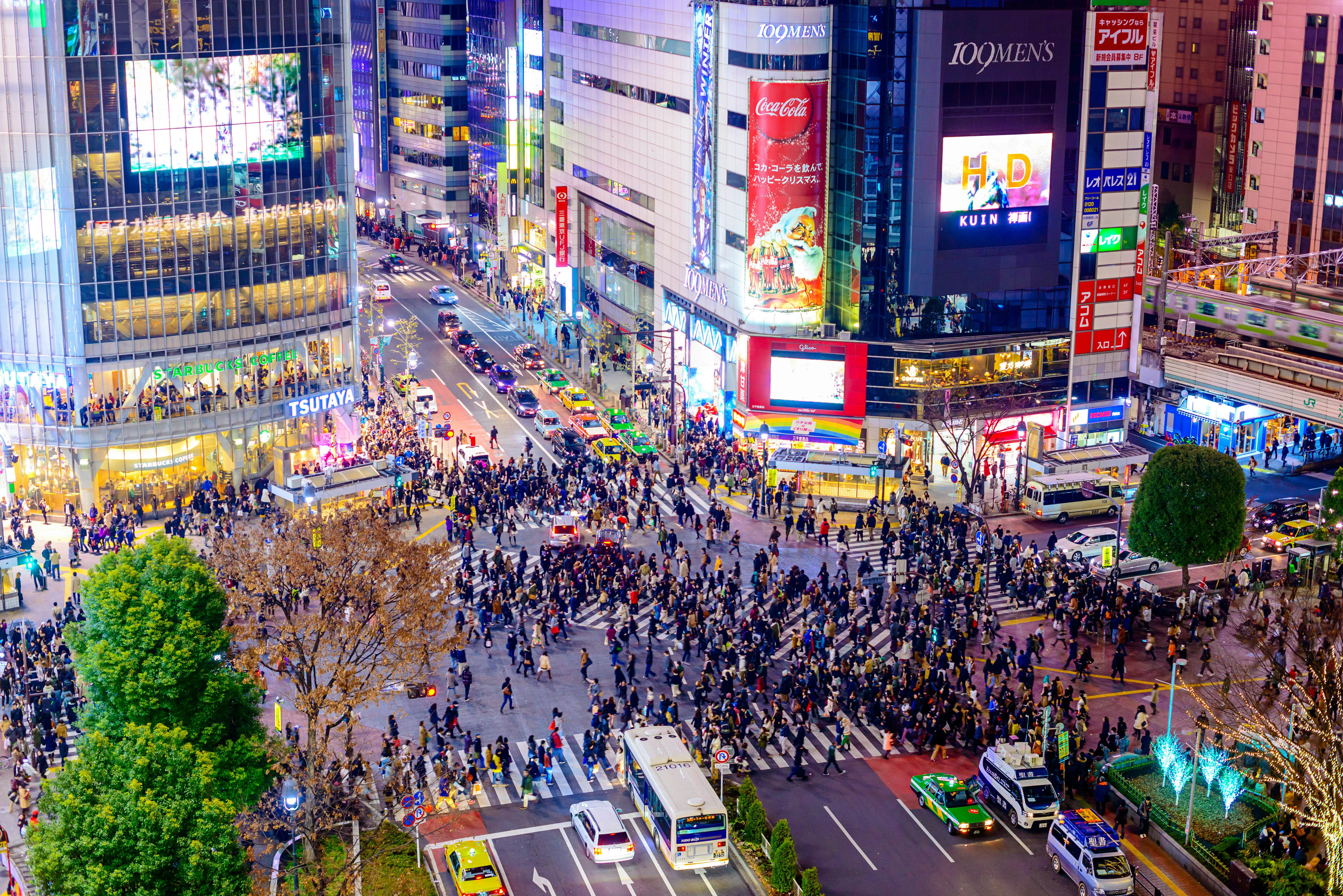 Shibuya Crossing in Tokyo, Japan